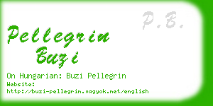 pellegrin buzi business card